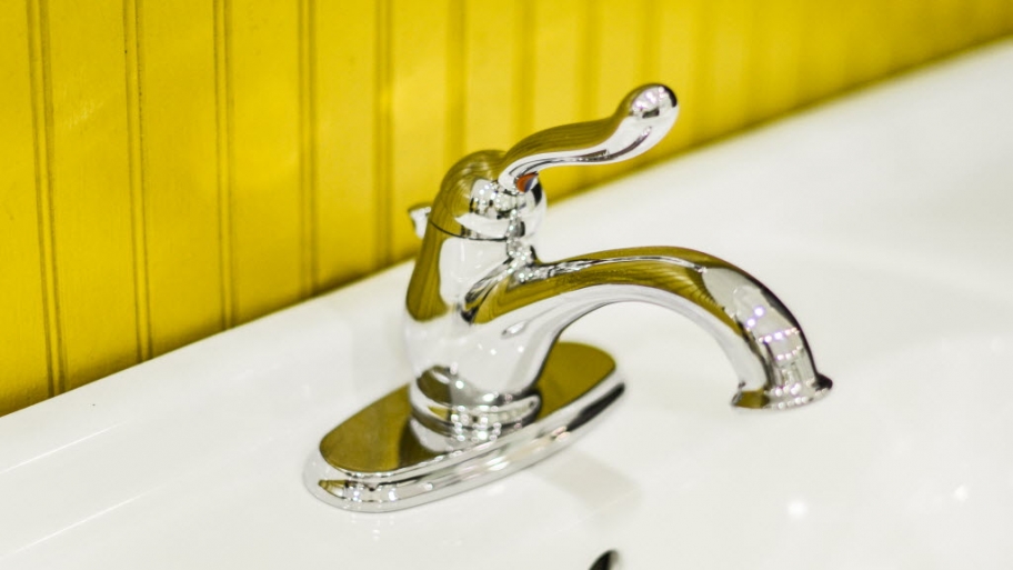 Faucet in sink
